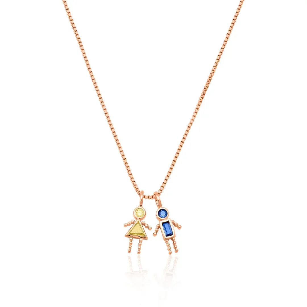 Customized Personalized Birthstone Necklace - Gift for Mom-ancustom