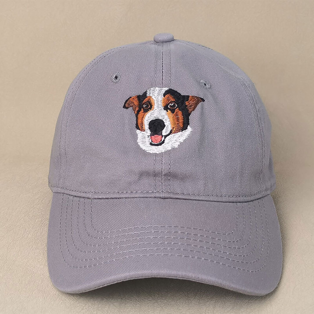 Personalized Hat Custom Embroidered Pet Head Color Photo Adorable Gift for Pet Lovers-ancustom