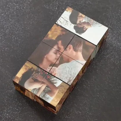 Custom Photo Rubic's Cube Romantic Style for Lovers Multiphoto Gifts for-ancustom