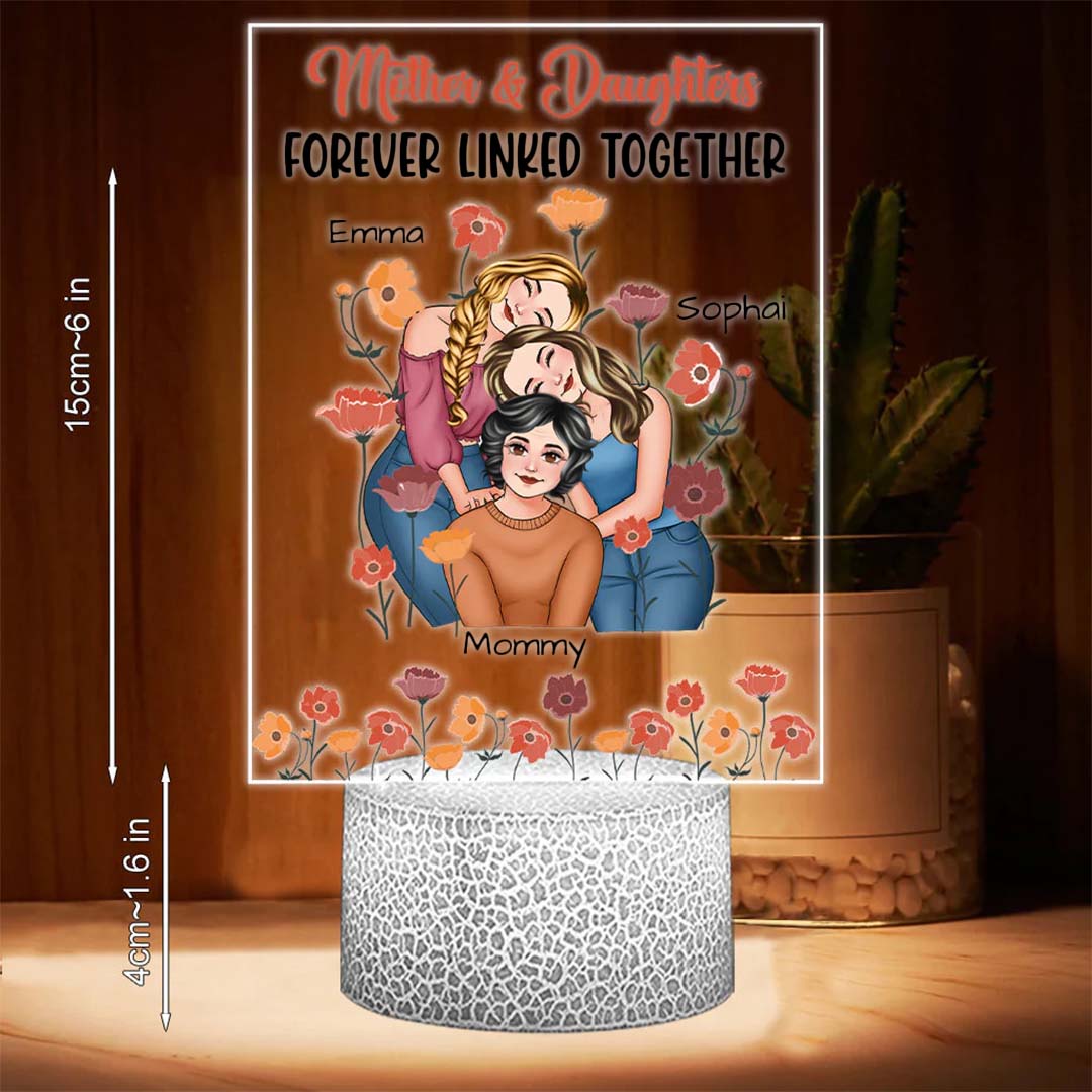A Bond That Can't Be Broken - Personalized Mother Shaped Plaque Light Base-ancustom