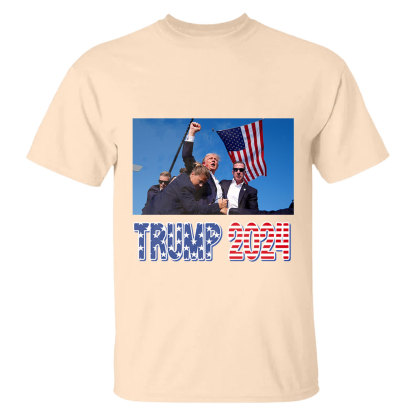 Donald Trump 2024 Survived Shot At Election Rally T-Shirt-ancustom