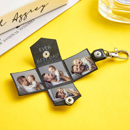 Custom Photo Engraved Keychain Creative Envelope Gifts-ancustom
