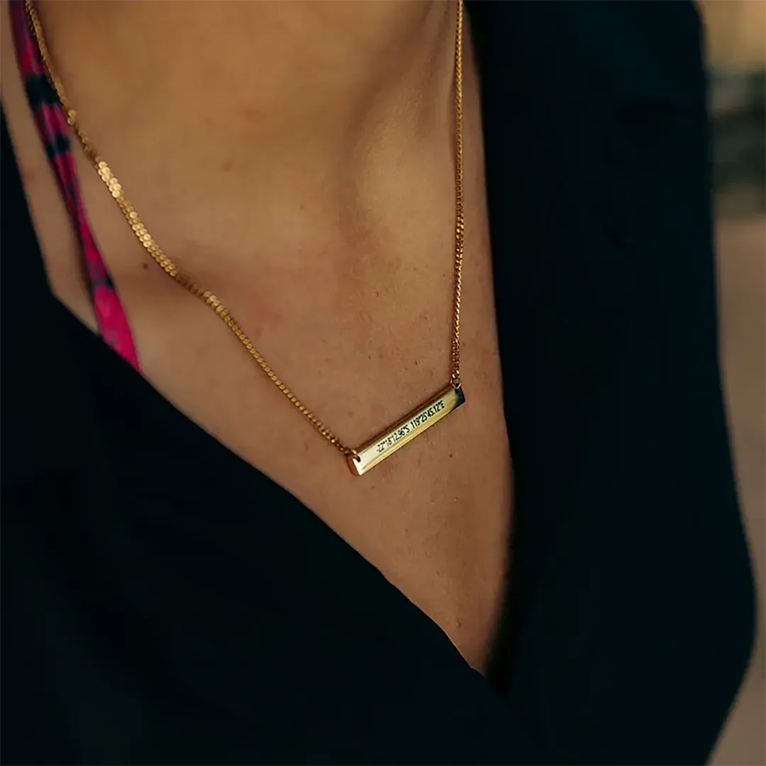 Custom Plate Necklace-ancustom