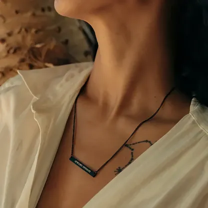 Custom Plate Necklace-ancustom