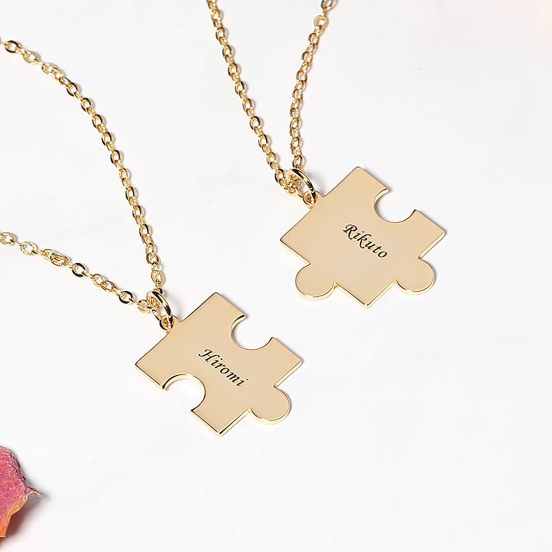 "Puzzle Game" Personalized Name Necklace-ancustom