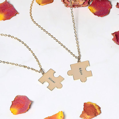 "Puzzle Game" Personalized Name Necklace-ancustom