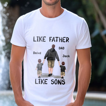 Like Father Like Son Custom Personalized T-Shirt-ancustom