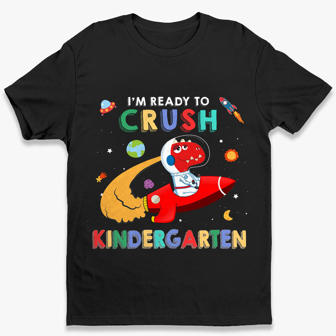 Astronaut Dinosaur I'm Ready To Crush - Personalized T Shirt-ancustom