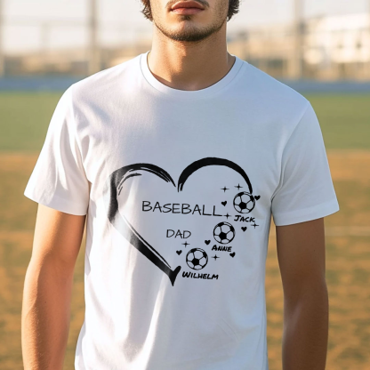 Soccer Baseball Basketball Personalized T-Shirts-ancustom