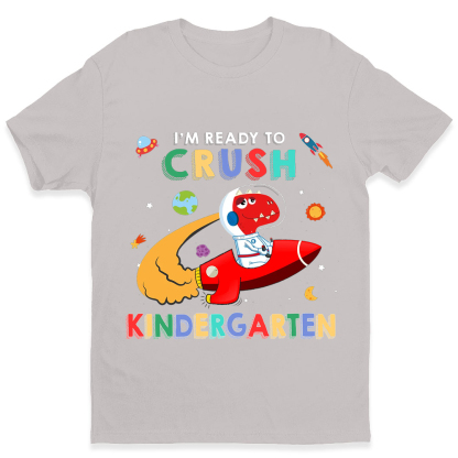 Astronaut Dinosaur I'm Ready To Crush - Personalized T Shirt-ancustom