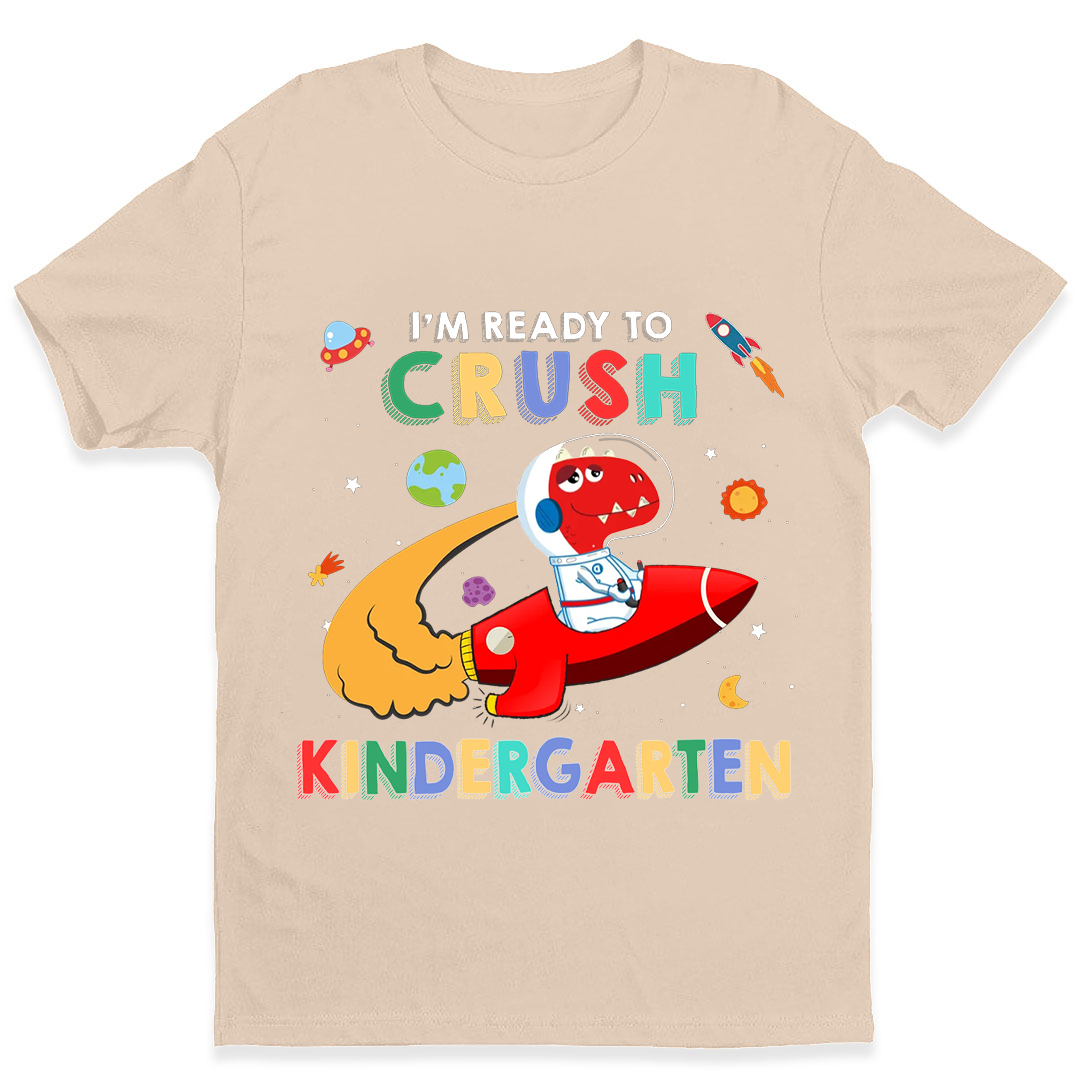 Astronaut Dinosaur I'm Ready To Crush - Personalized T Shirt-ancustom