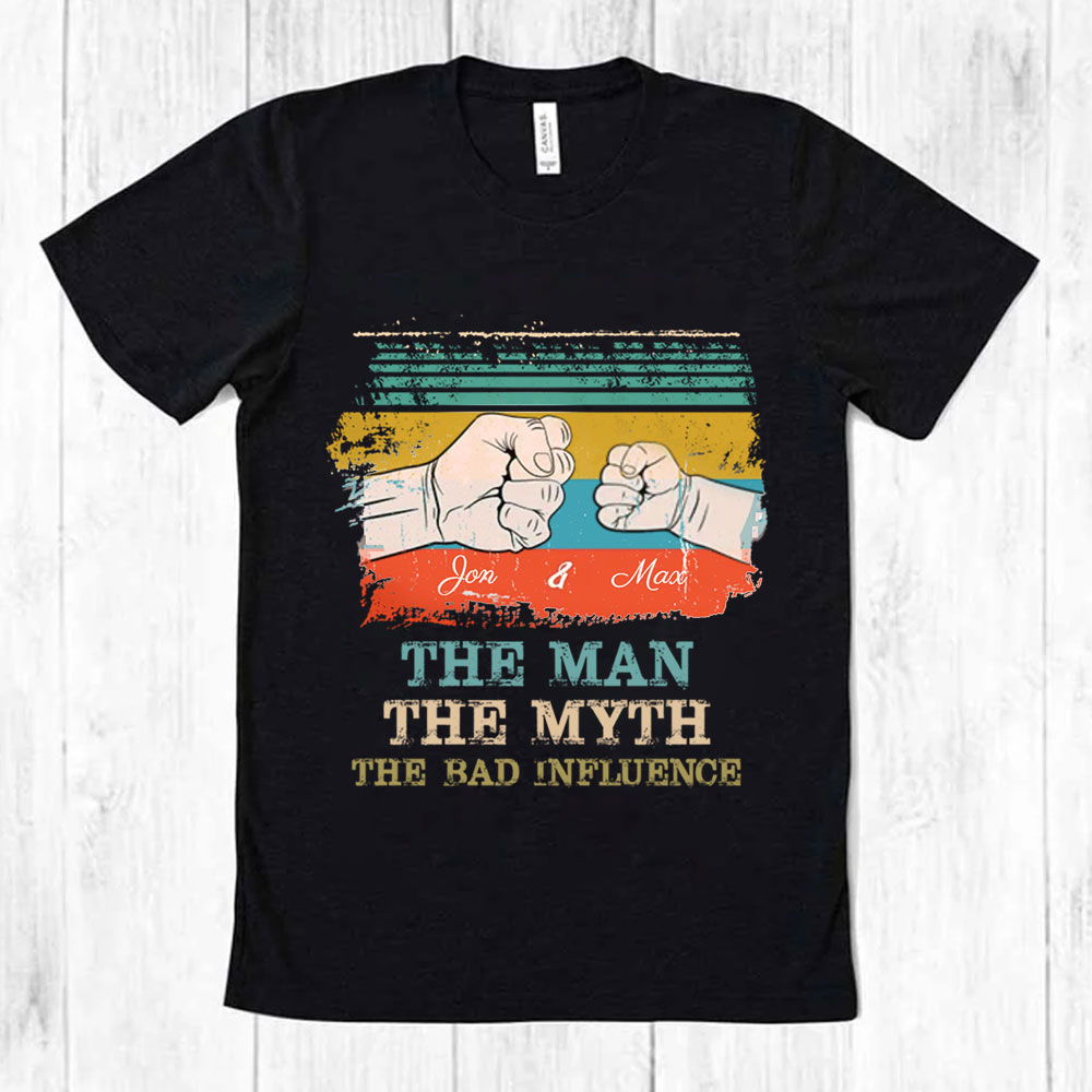 Custom Personalized T-Shirt Gifts for Dad-ancustom