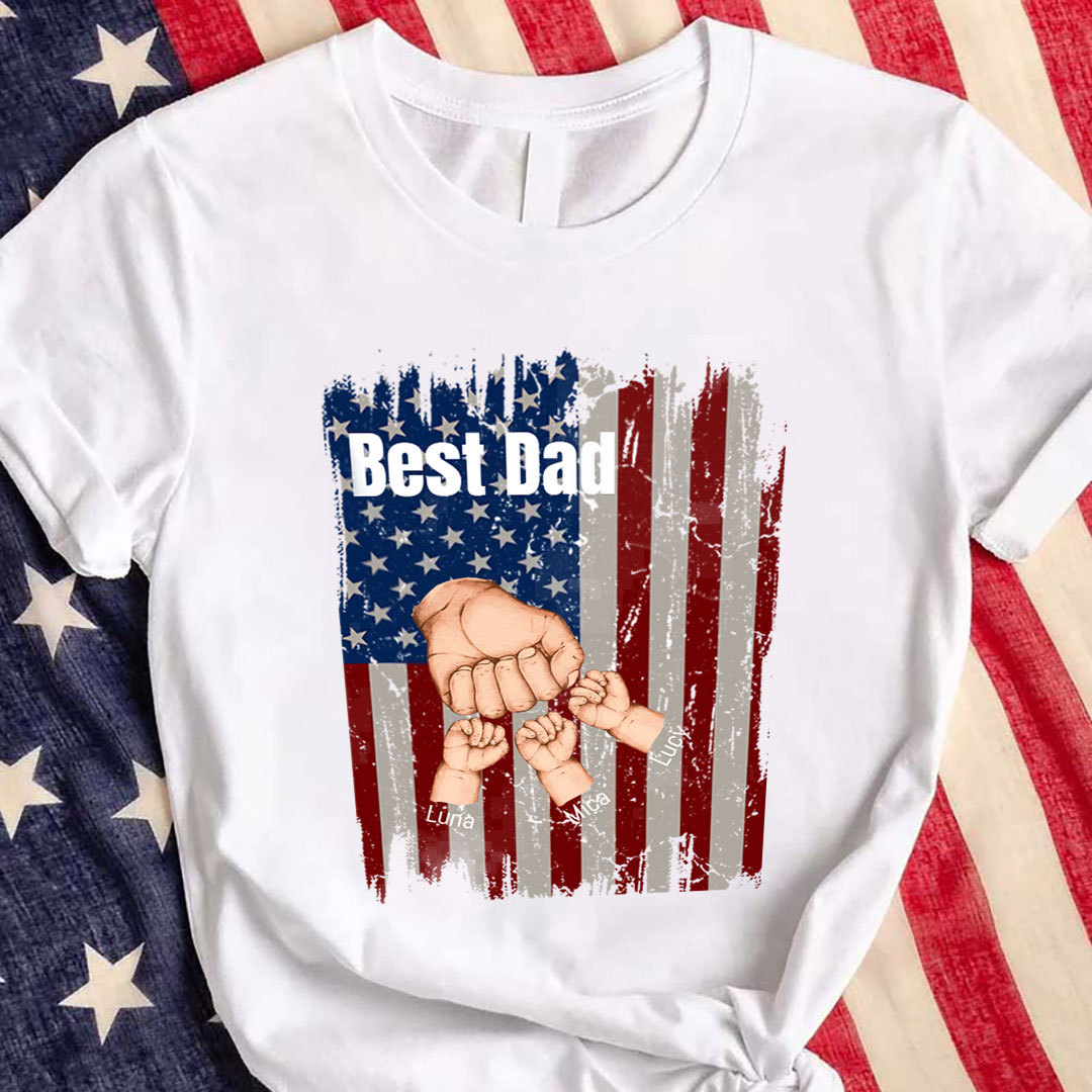 Family Personalized Custom Unisex T-shirt - Father's DayGift For Dad-ancustom