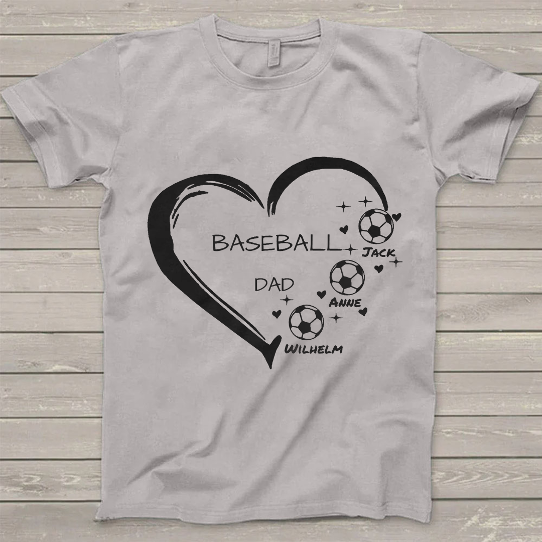 Soccer Baseball Basketball Personalized T-Shirts-ancustom