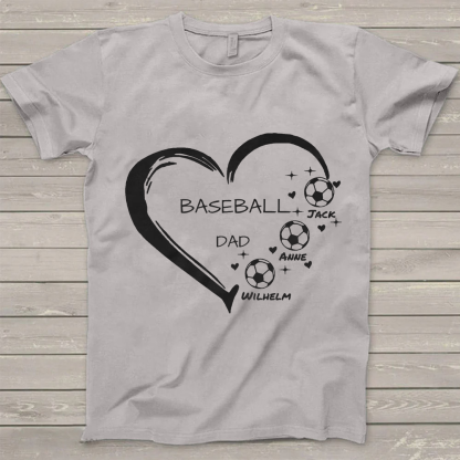 Soccer Baseball Basketball Personalized T-Shirts-ancustom