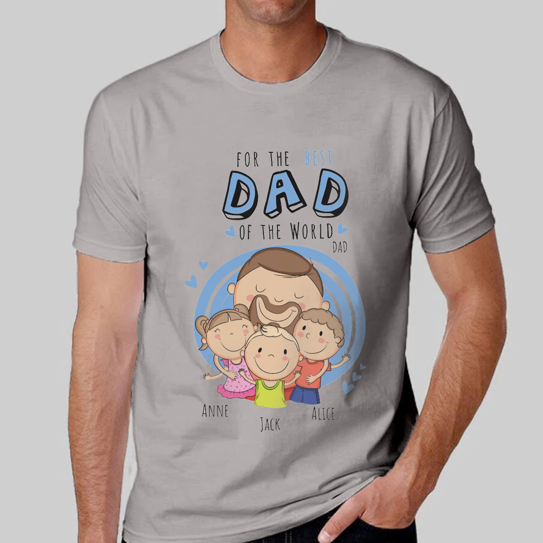 Customized personalized T-shirt as a gift for dad-ancustom