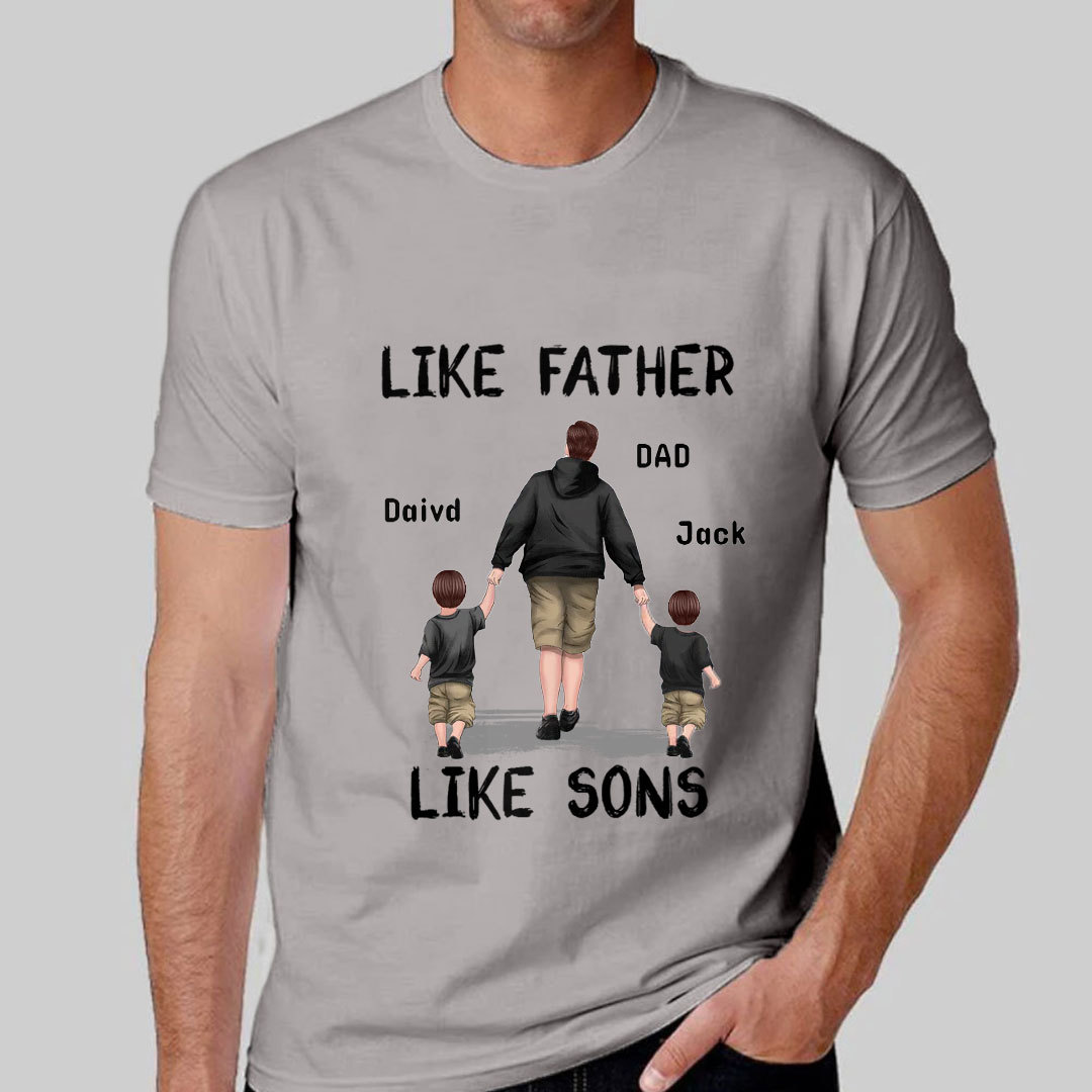 Like Father Like Son Custom Personalized T-Shirt-ancustom