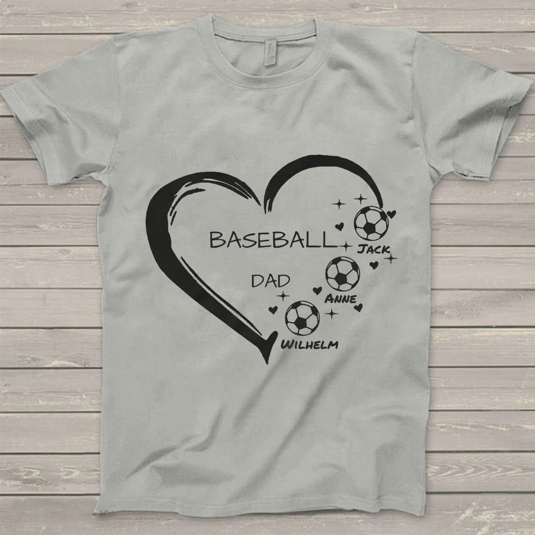 Soccer Baseball Basketball Personalized T-Shirts-ancustom