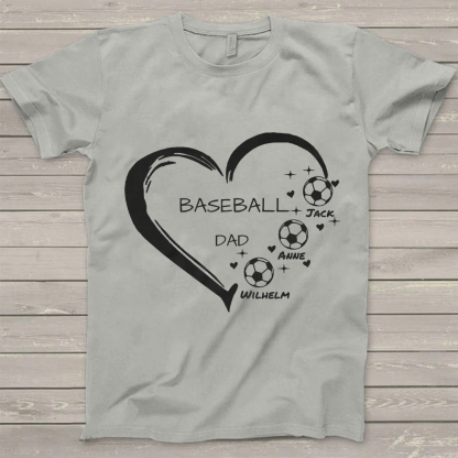 Soccer Baseball Basketball Personalized T-Shirts-ancustom