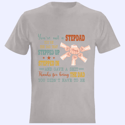 Custom Personalized Stepdad T-Shirt  Best Father’s Day Gift Ideas-ancustom