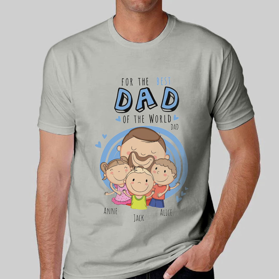 Customized personalized T-shirt as a gift for dad-ancustom