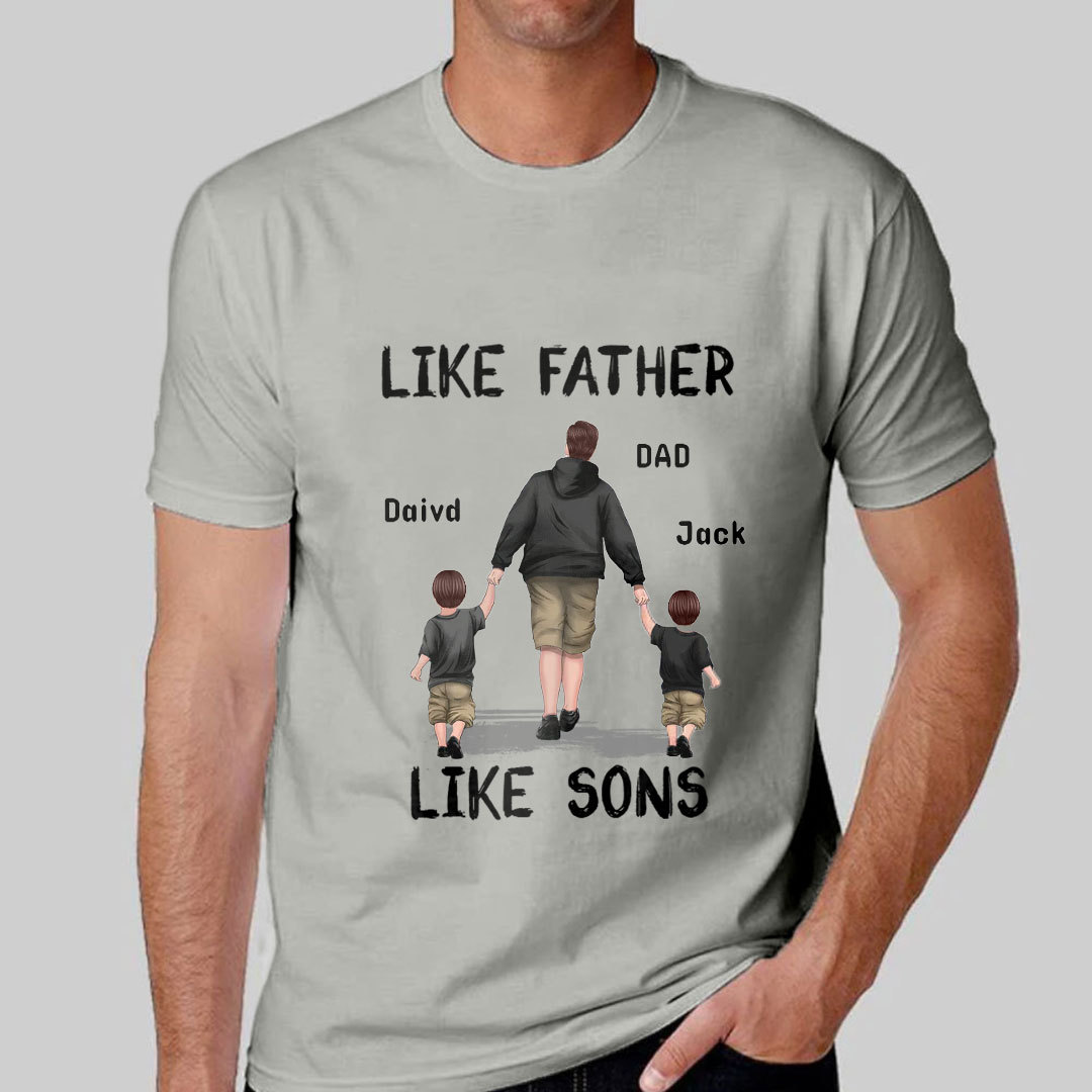 Like Father Like Son Custom Personalized T-Shirt-ancustom