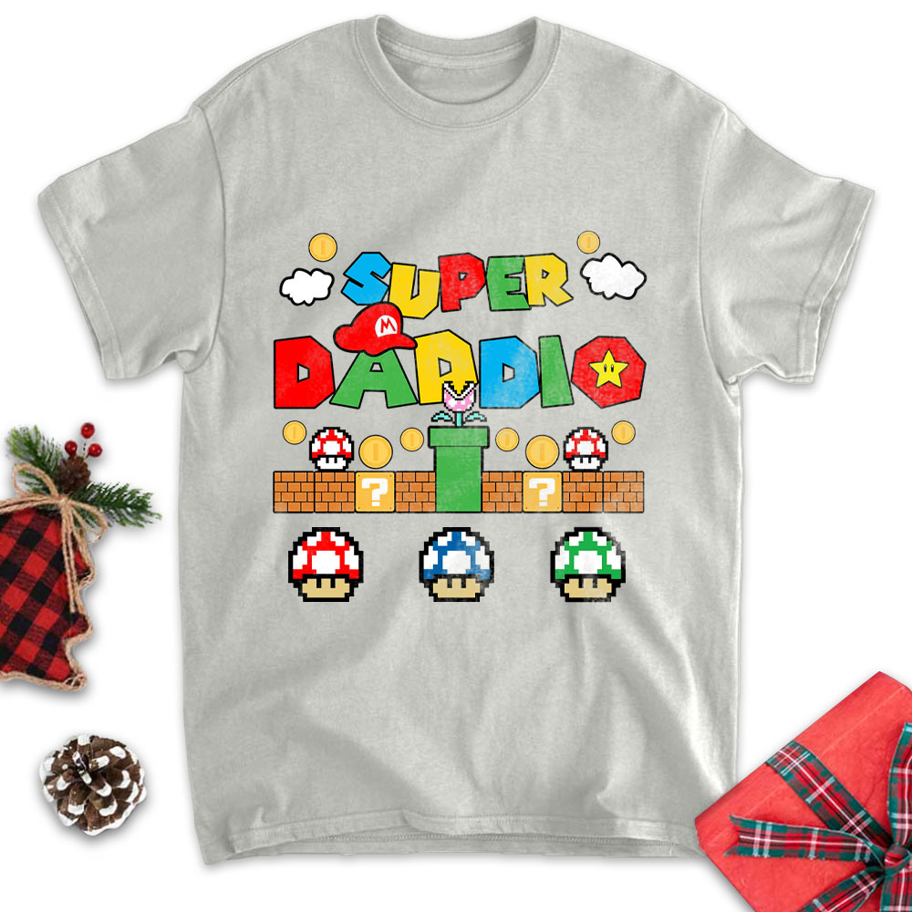 Super Daddio Super Mommio Personalized T-Shirt -ancustom
