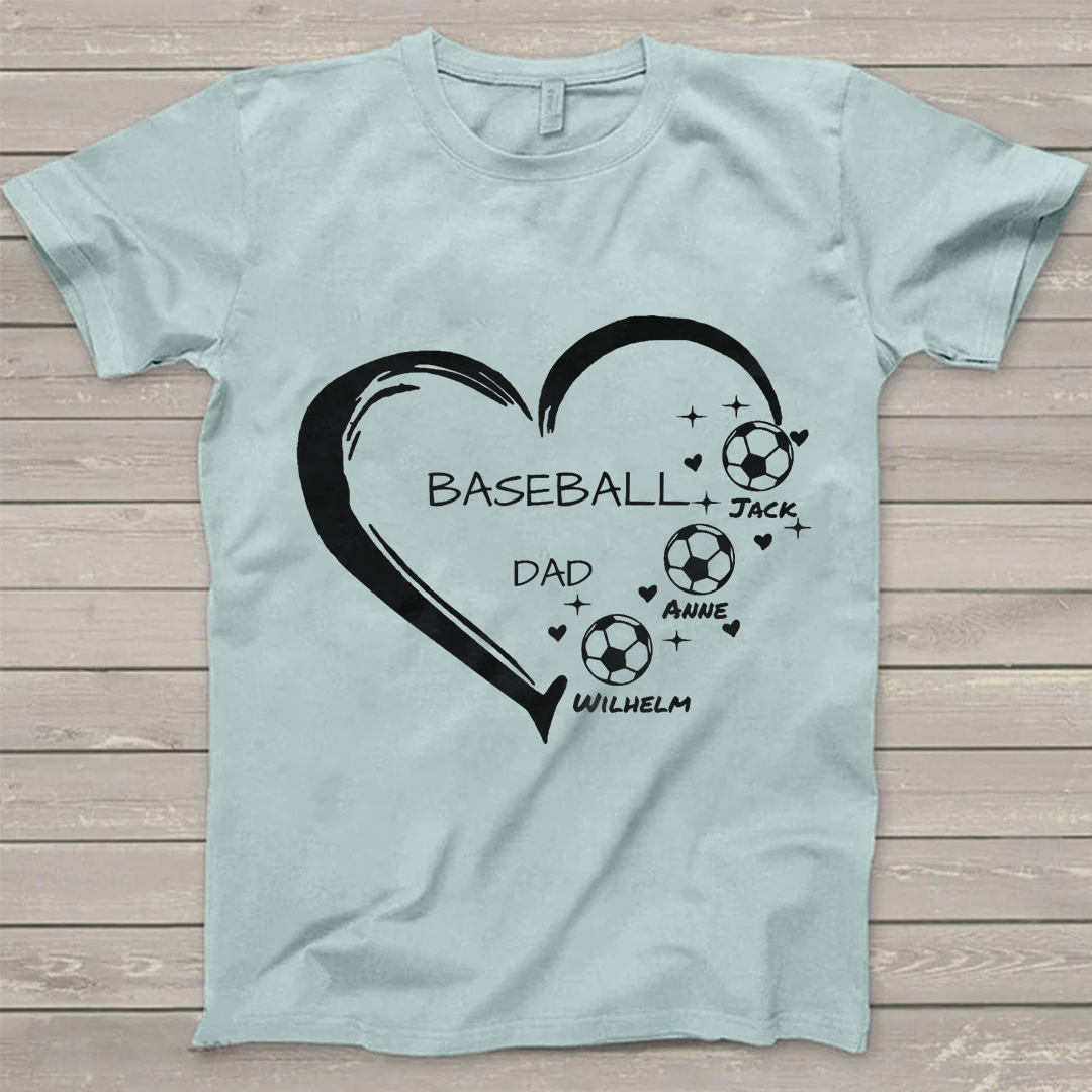 Soccer Baseball Basketball Personalized T-Shirts-ancustom