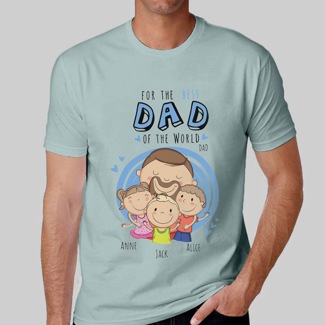 Customized personalized T-shirt as a gift for dad-ancustom