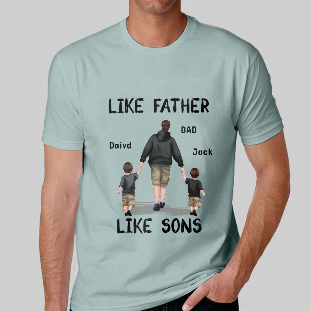 Like Father Like Son Custom Personalized T-Shirt-ancustom