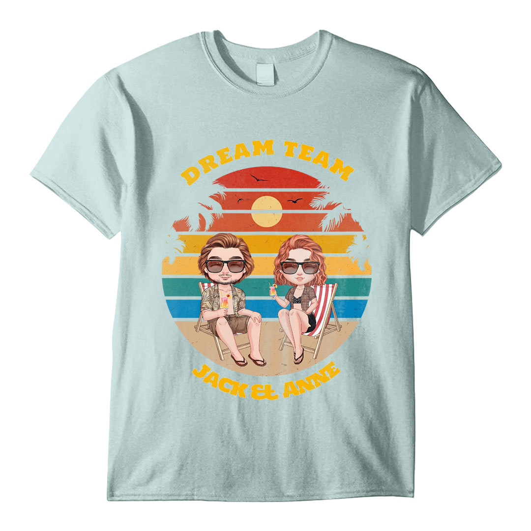 Dream Team - Personalized Unisex T-Shirt - Gift for Husband/Wife-ancustom