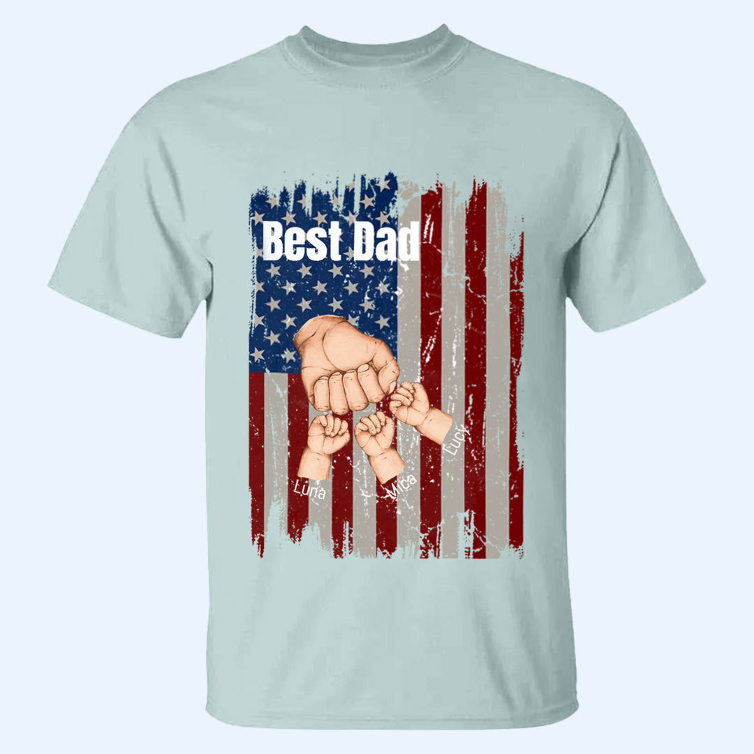 Family Personalized Custom Unisex T-shirt - Father's DayGift For Dad-ancustom