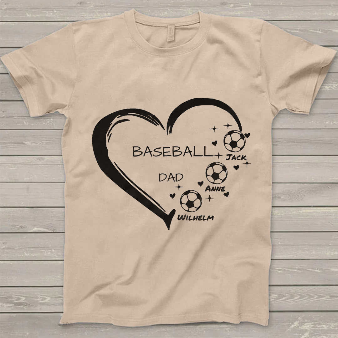 Soccer Baseball Basketball Personalized T-Shirts-ancustom