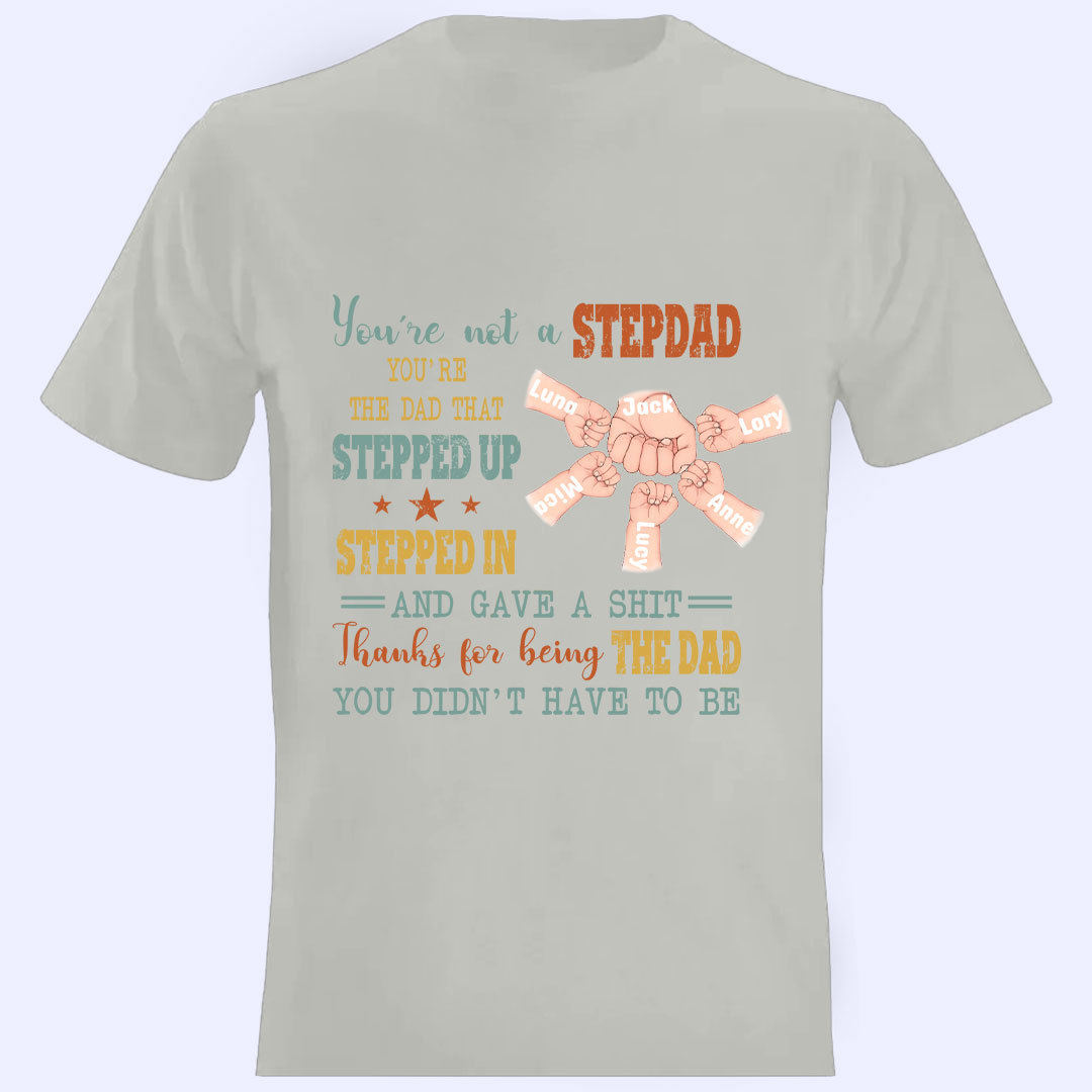 Custom Personalized Stepdad T-Shirt  Best Father’s Day Gift Ideas-ancustom