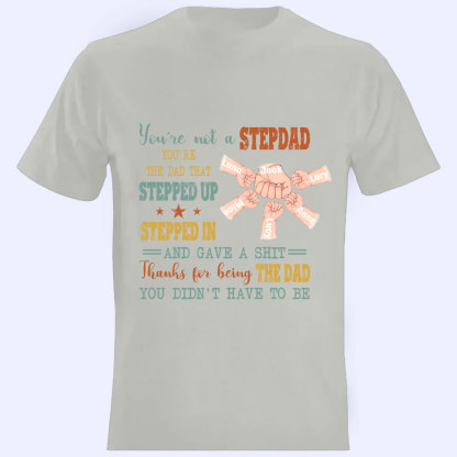 Custom Personalized Stepdad T-Shirt  Best Father’s Day Gift Ideas-ancustom