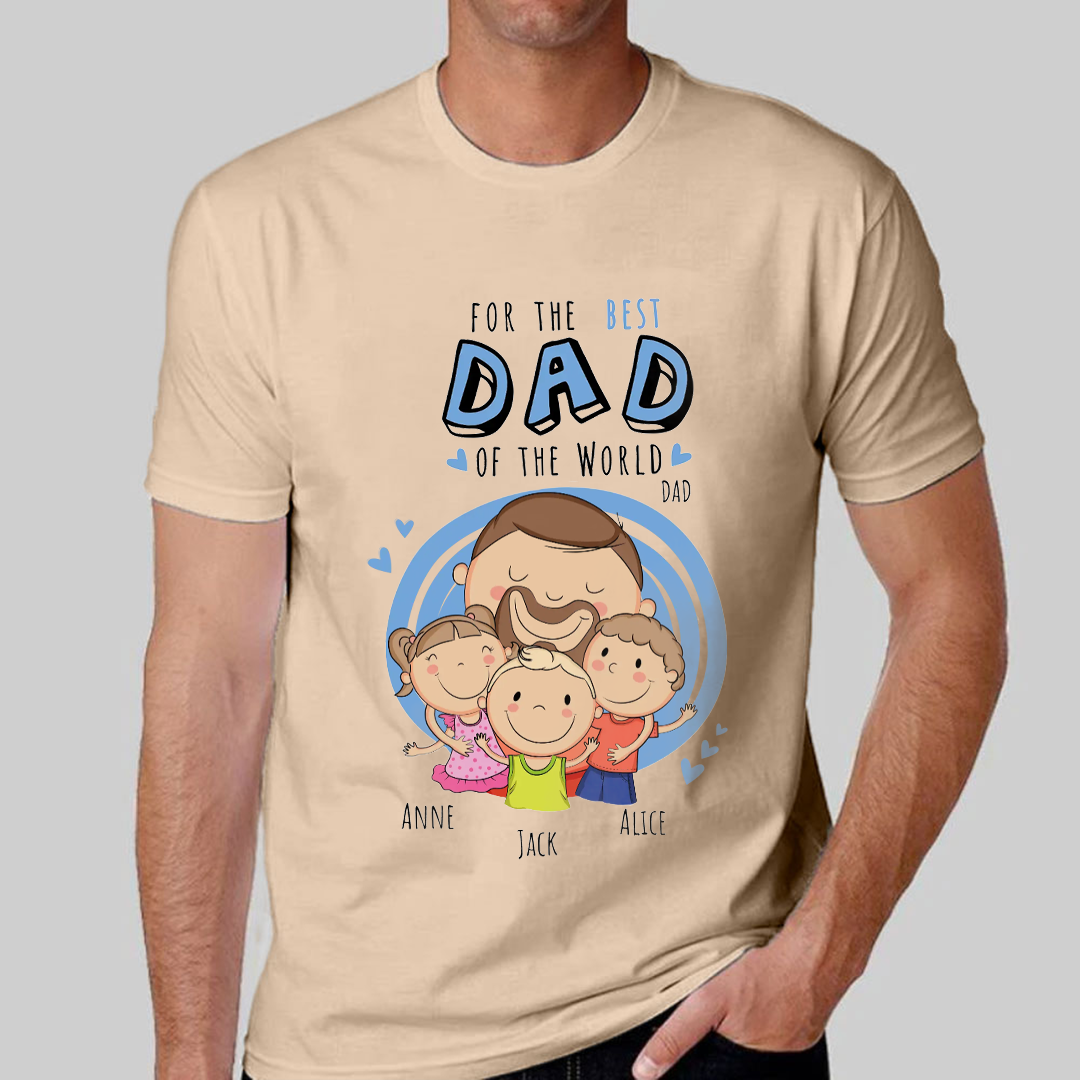 Customized personalized T-shirt as a gift for dad-ancustom
