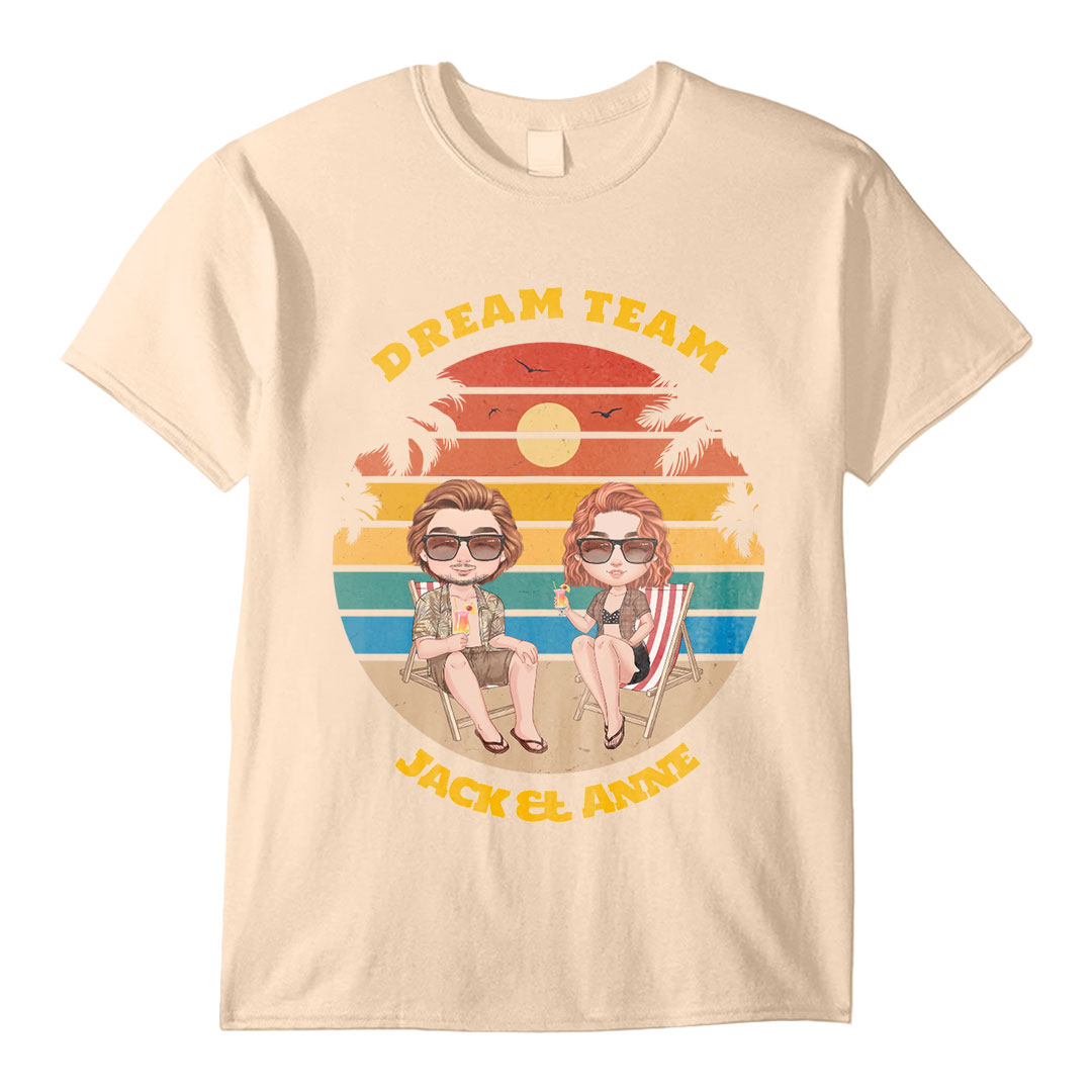 Dream Team - Personalized Unisex T-Shirt - Gift for Husband/Wife-ancustom