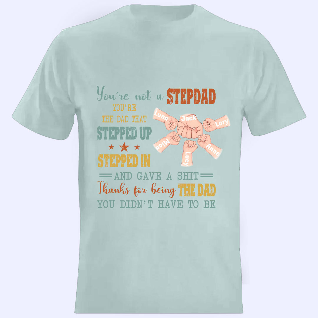 Custom Personalized Stepdad T-Shirt  Best Father’s Day Gift Ideas-ancustom