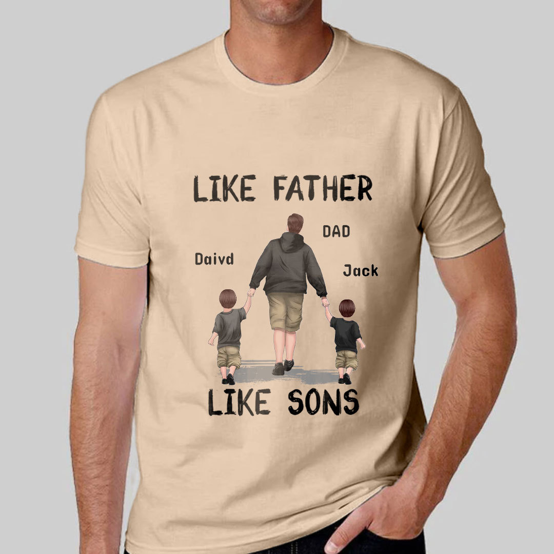 Like Father Like Son Custom Personalized T-Shirt-ancustom