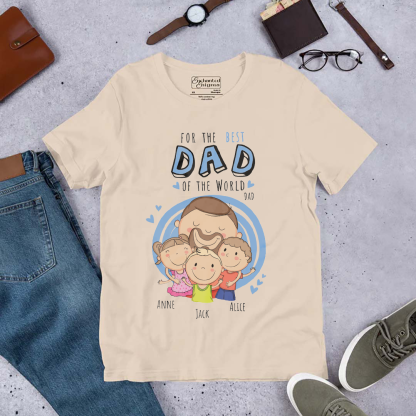 Customized personalized T-shirt as a gift for dad-ancustom