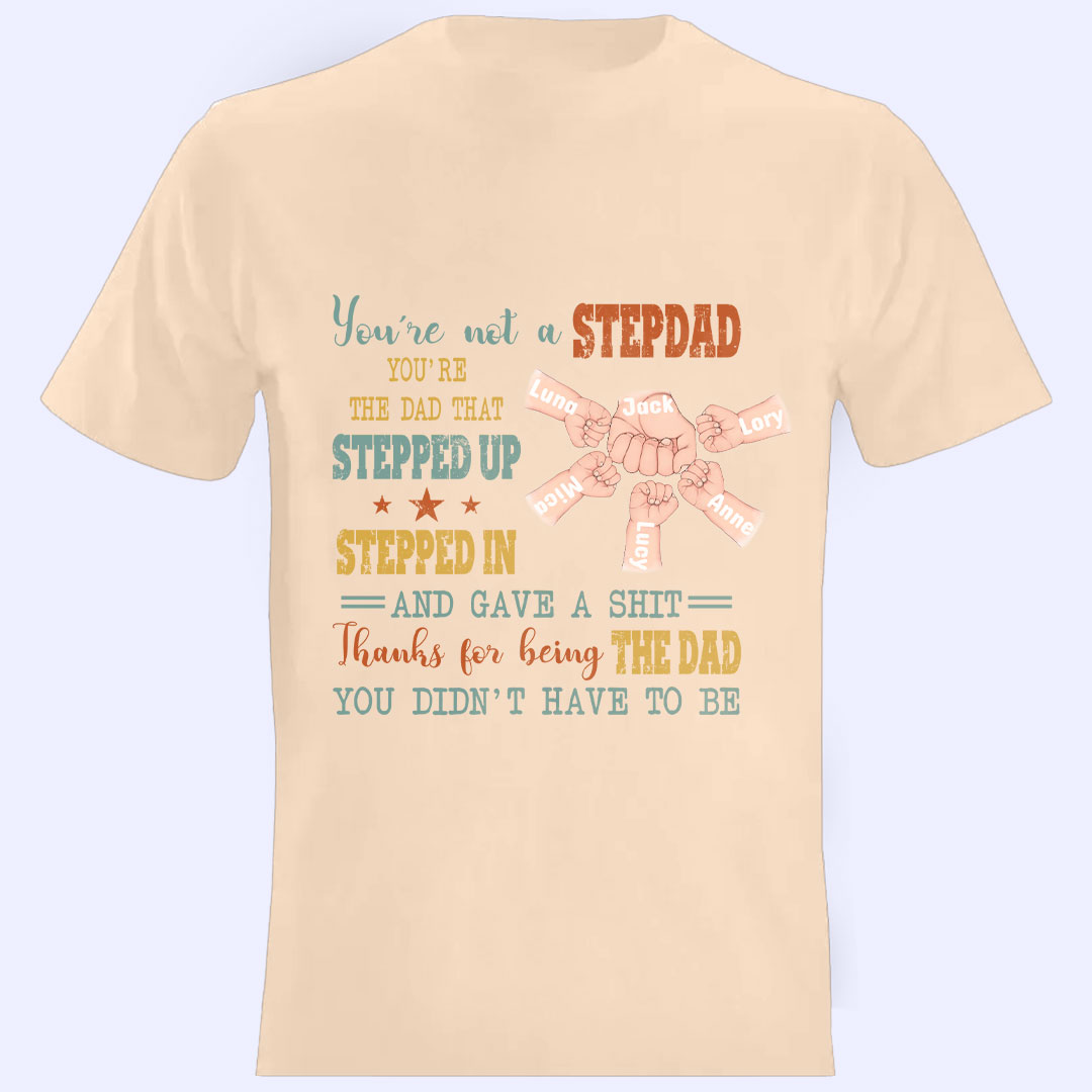 Custom Personalized Stepdad T-Shirt  Best Father’s Day Gift Ideas-ancustom