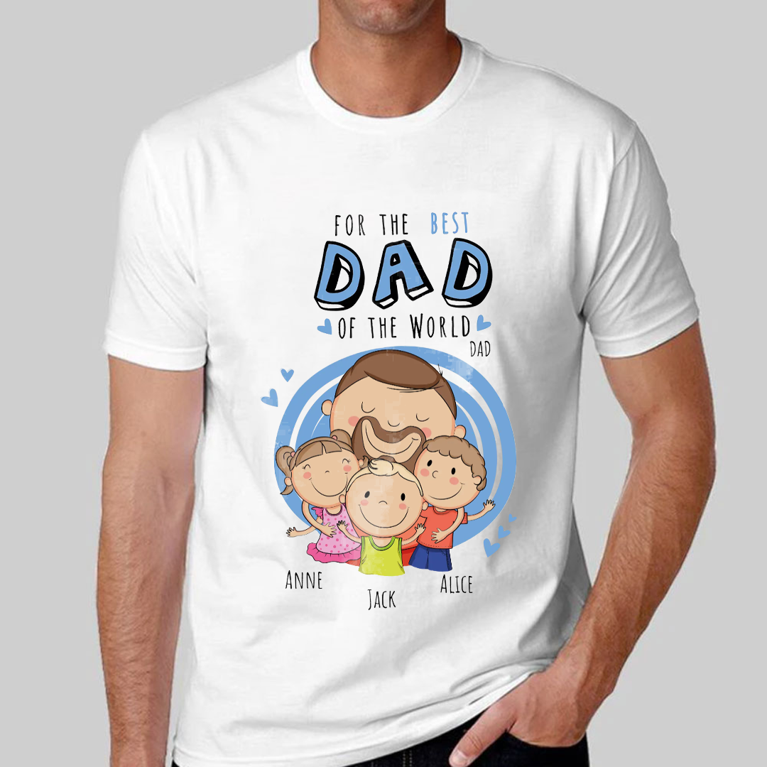 Customized personalized T-shirt as a gift for dad-ancustom