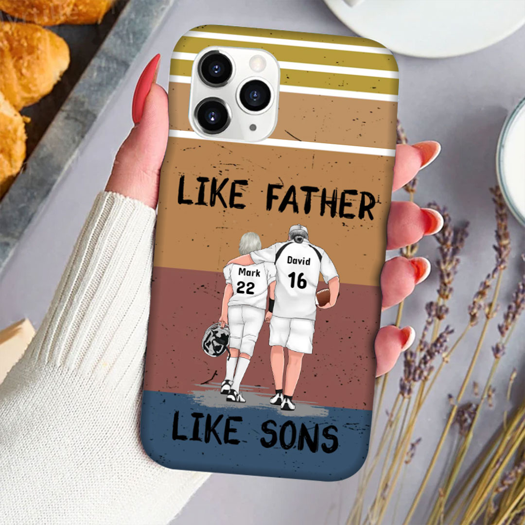 Personalized Phone Cases for Rugby Loving Fathers as Father's Day Gifts-ancustom