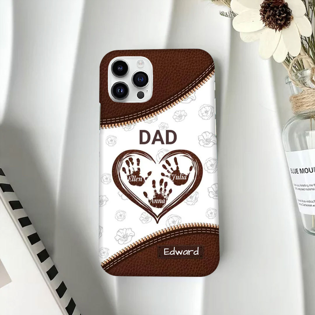 Grandchildren fill the space in your heart - Gifts for Dad - Personalized Phone Cases-ancustom