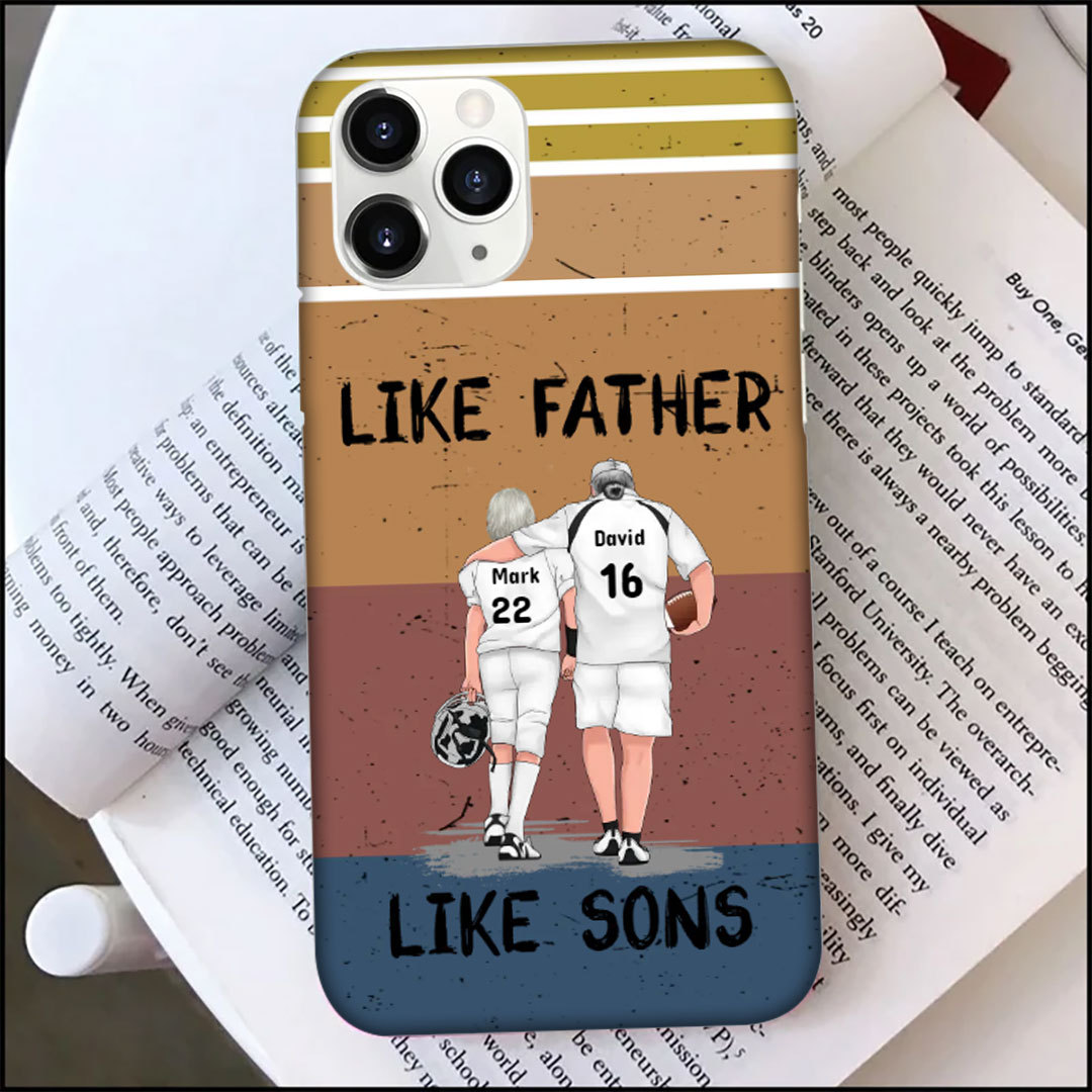 Personalized Phone Cases for Rugby Loving Fathers as Father's Day Gifts-ancustom
