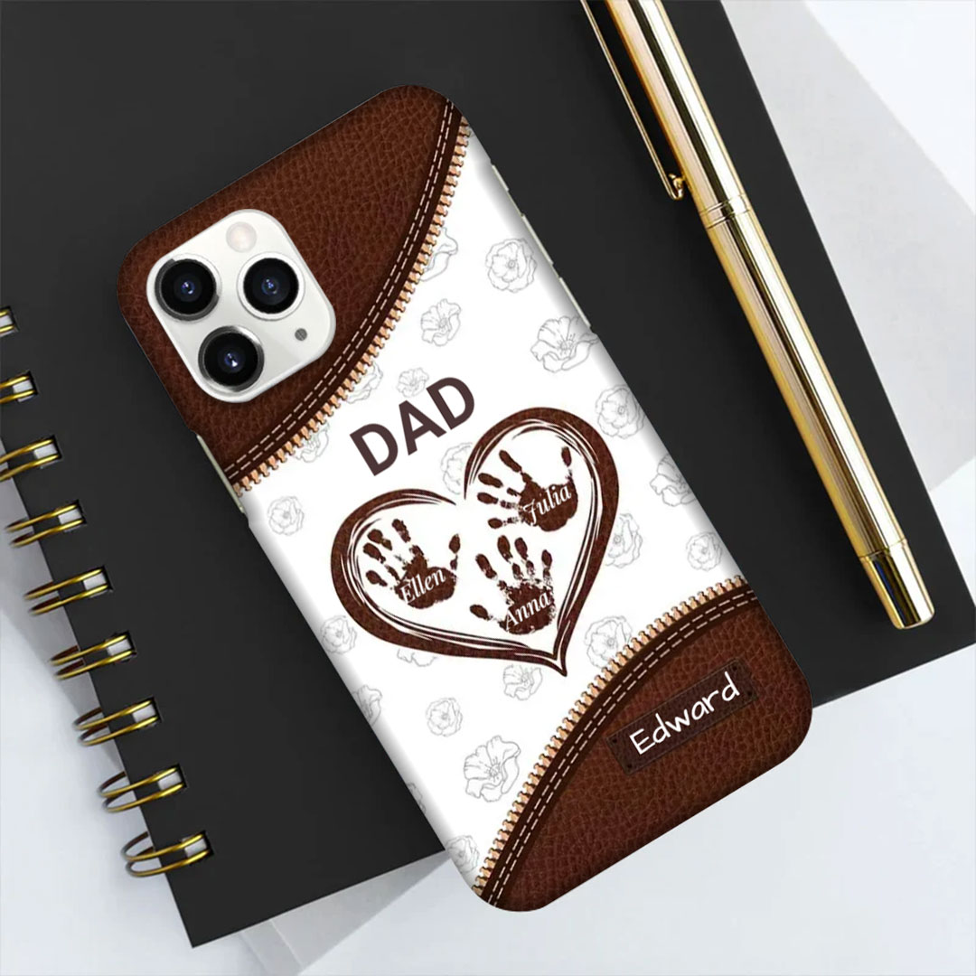 Grandchildren fill the space in your heart - Gifts for Dad - Personalized Phone Cases-ancustom