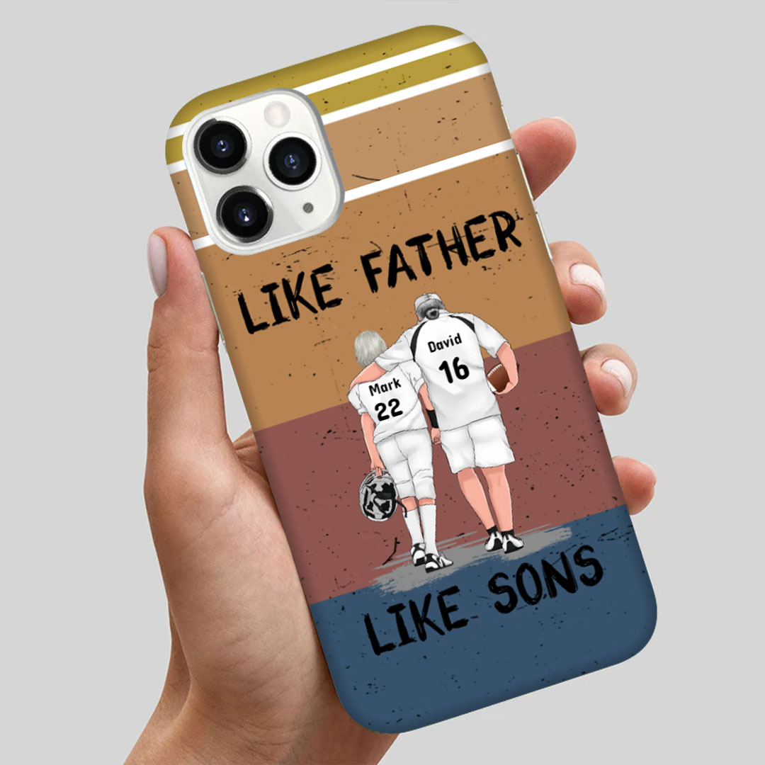 Personalized Phone Cases for Rugby Loving Fathers as Father's Day Gifts-ancustom