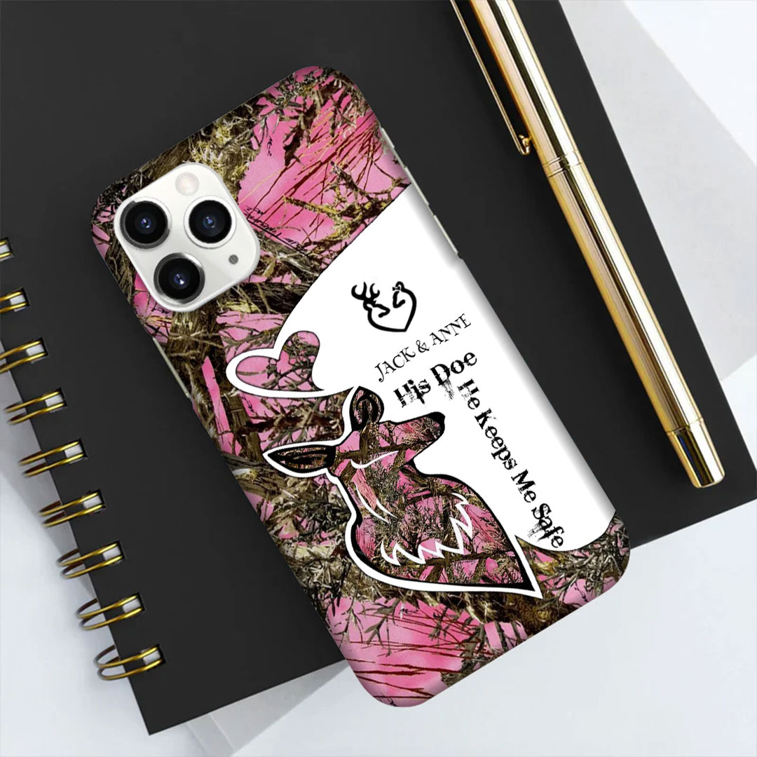 His Doe Her Buck Deer-Couple's Personalized Phone Case-ancustom