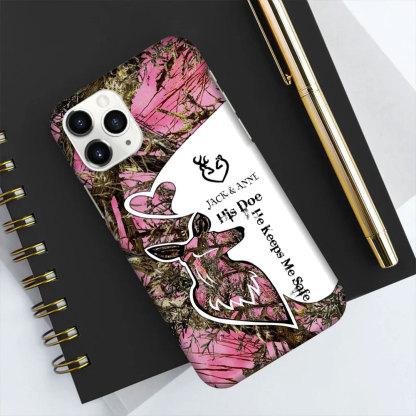 His Doe Her Buck Deer-Couple's Personalized Phone Case-ancustom