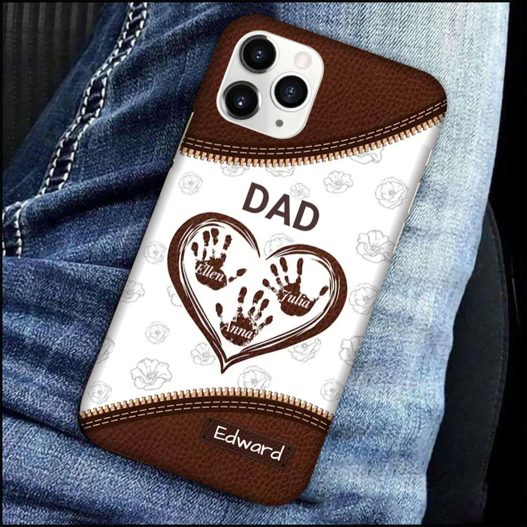 Grandchildren fill the space in your heart - Gifts for Dad - Personalized Phone Cases-ancustom